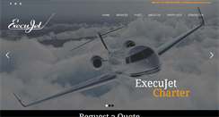 Desktop Screenshot of execujetcharter.com