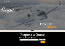 Tablet Screenshot of execujetcharter.com